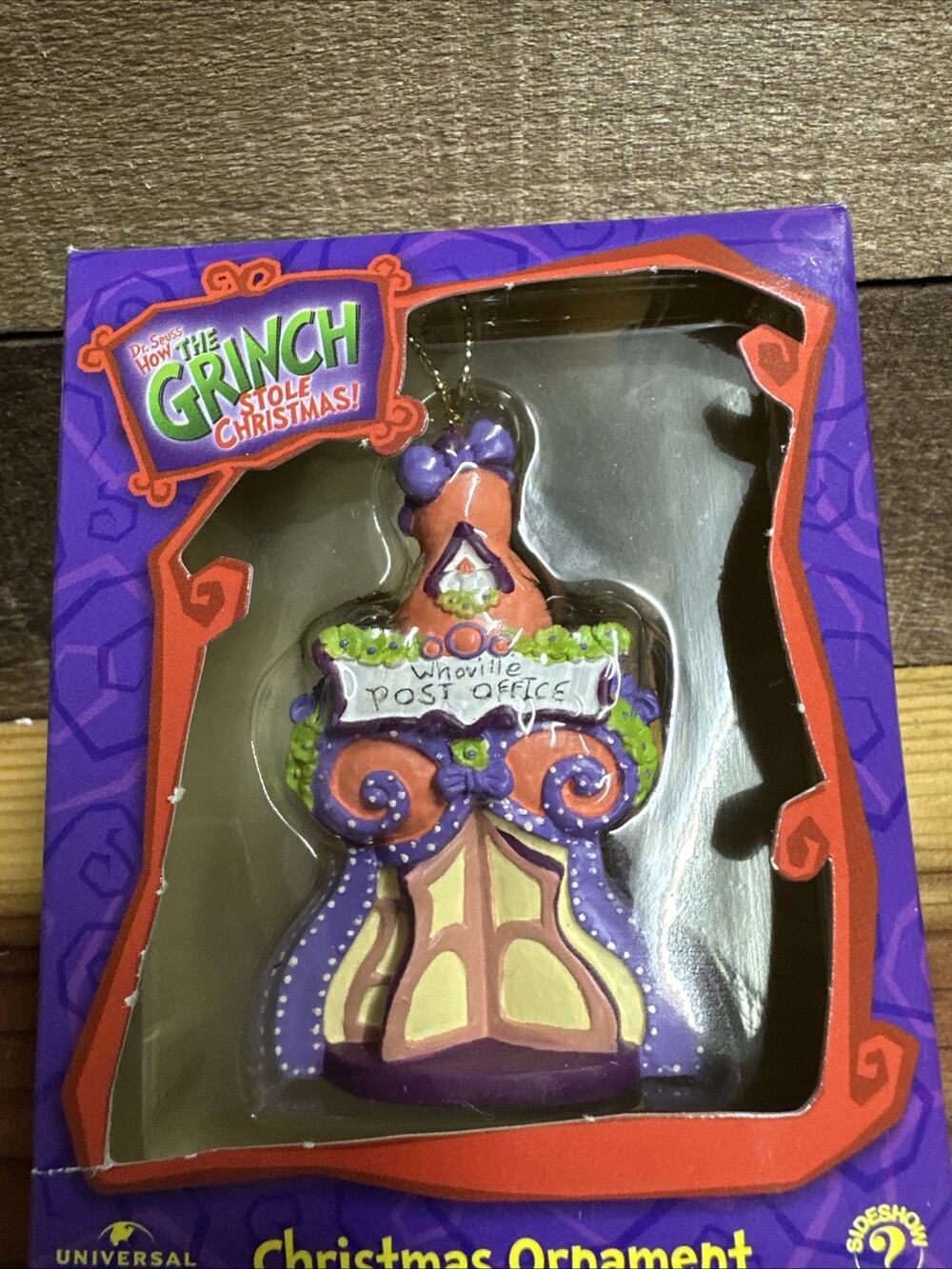 Vintage How The Grinch Stole Christmas Whoville Post Office Ornament In Box